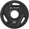 Cap 2'' Black 5 lb Cast Iron Grip Plate- New (OPHW-5)