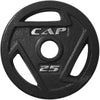 Cap 2'' Black 25 lb Cast Iron Grip Plate- New (OPHW-25)