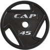 Cap 2'' Black 45 lb Cast Iron Grip Plate- New (OPHW-45)