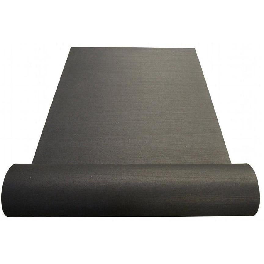 Rubber Roll Weight Room Flooring - 3/8 Thickness - Black
