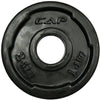 Cap 2'' Rubber Coated 2.5 lb Black Grip Plate- New (OPHR-2.5)