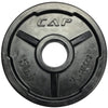 Cap 2'' Rubber Coated 5 lb Black Grip Plate- New (OPHR-5)